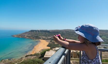 Beach at Ramla Bay, Gozo, Malta